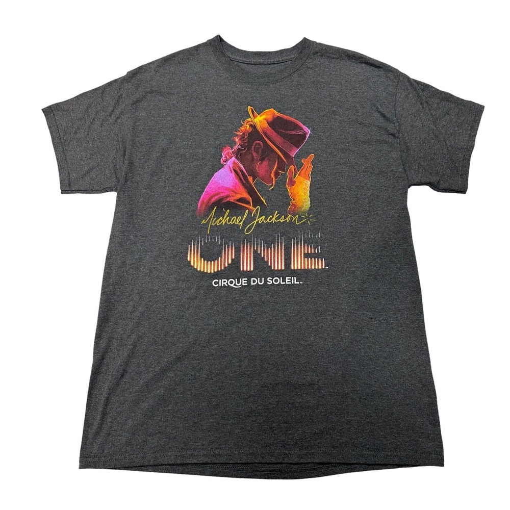 Cirque Du Soleil Michael Jackson One T Shirt Charcoal Concert Graphic Tee Large